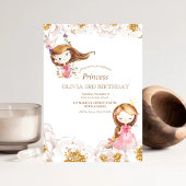リトルプリンセス子供の誕生日パーティの招待状 招待状