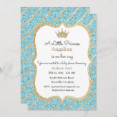 リトルプリンセス招待状、ベビーシャワー招待状 招待状 (正面/裏面)