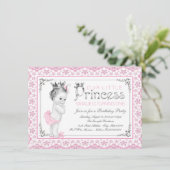 リトルプリンセス最初の誕生日パーティー 招待状 (スタンド正面)