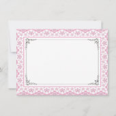 リトルプリンセス最初の誕生日パーティー 招待状 (裏面)