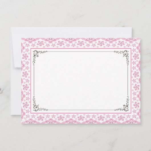 リトルプリンセス最初の誕生日パーティー 招待状 (裏面)