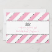 リトルプリンセス誕生日パーティーへの招待 招待状 (裏面)