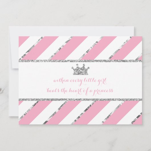 リトルプリンセス誕生日パーティーへの招待 招待状 (裏面)