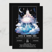 リトルプリンセス誕生日 招待状 (正面/裏面)