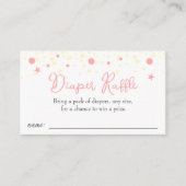 リトルプリンセス赤ちゃんシャワーおむつリクエスト エンクロージャーカード (正面)