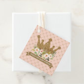 リトルプリンセス赤面フローラベビーシャワー フェイバータグ (インサイチュ)