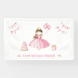 リトルプリンセス1歳の誕生日パーソナライズドバナー 横断幕