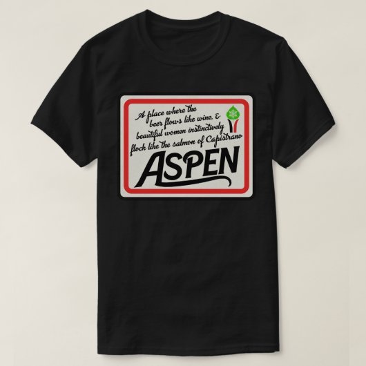 リトルプレイスという《植物》アスペンばか団子1 Tシャツ (デザイン正面)