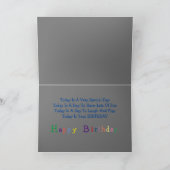 リトルプレイドストーリーブックベア サンキューカード (内部)