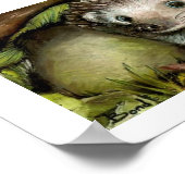 リトルヘッジホッグプリント ポスター (角)