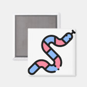 リトルヘビ マグネット (正面/裏面)