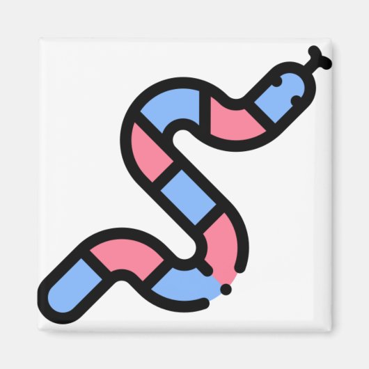 リトルヘビ マグネット (正面)