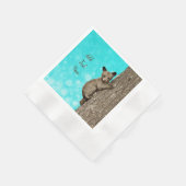 リトルベアカブ登山ツリーパーティー 縁ありカクテルナプキン (角)