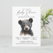 リトルベアキューブベビーシャワー 招待状 (スタンド正面)