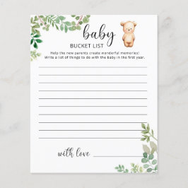 リトルベアベビーバケットリスト