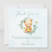 リトルベアホールディングハニーチャイルスウィート誕生日 サンキューカード (正面)