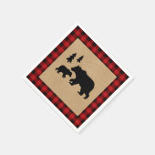 リトルベアランバージャックナプキンズ スタンダードカクテルナプキン (角)