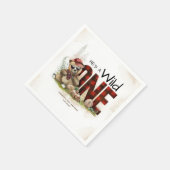 リトルベアランバージャックワイルドワン誕生日 スタンダードカクテルナプキン (角)