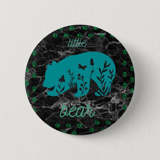 リトルベアーボタン 缶バッジ (正面)
