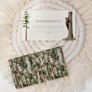 リトルベアーワイルドフォレストおむつラッフルゲーム エンクロージャーカード