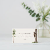 リトルベアーワイルドフォレストおむつラッフルゲーム エンクロージャーカード (スタンド正面)