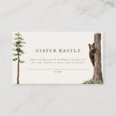 リトルベアーワイルドフォレストおむつラッフルゲーム エンクロージャーカード (正面)