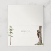 リトルベア洗練された野生の森の赤ちゃんシャワー プレイスカード (外部開封)