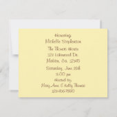 リトルベイビーベアベイビーシャワーのご招待 招待状 (裏面)