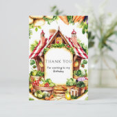 リトルベジーズ ファーマーズマーケット 誕生日 サンキューカード (スタンド正面)