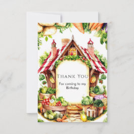 リトルベジーズ ファーマーズマーケット 誕生日 サンキューカード