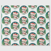 リトルベビーアニマルクリスマス魔法 ラッピングペーパー (フラット)