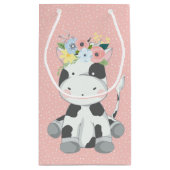 リトルベビーカウカーフカープレットフローラクラウンパステルピンク スモールペーパーバッグ (裏面)