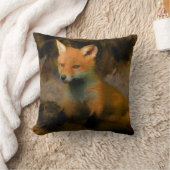 リトルベビーキツネクブポートレート クッション (ブランケット)