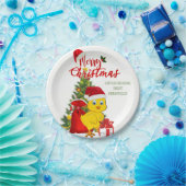 リトルベビーチキンクリスマス ペーパープレート (パーティー)