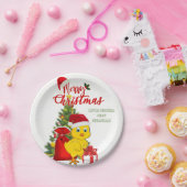 リトルベビーチキンクリスマス ペーパープレート (パーティー)