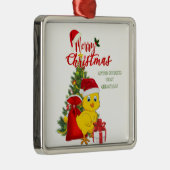 リトルベビーチキンクリスマス メタルオーナメント (右)