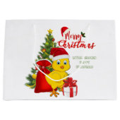 リトルベビーチキンクリスマス ラージペーパーバッグ (正面)