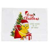 リトルベビーチキンクリスマス ラージペーパーバッグ (裏面)