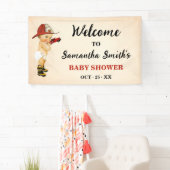 リトルベビー消防士ウェルカムベビーシャワーバナー 横断幕 (インサイチュ)