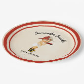 リトルベビー消防士ベビーシャワー ペーパープレート (アングル)