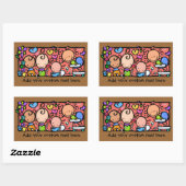 リトルベビー遊アカスタムプロモステッカー 長方形シール (シート)