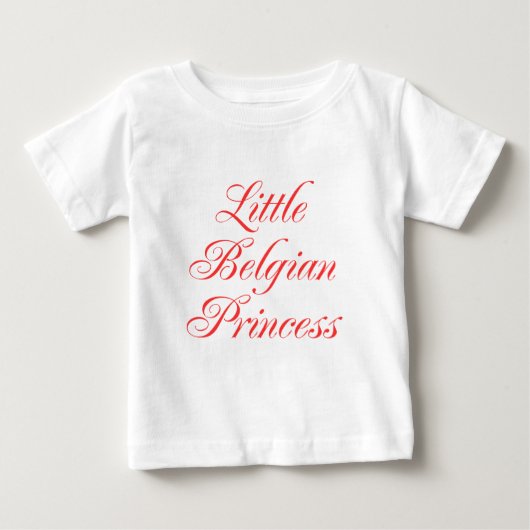リトルベルギープリンセス ベビーTシャツ (正面)