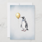 リトルペンギンがやってくる 招待状 ベイビー (裏面)