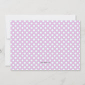 リトルペンギンピンクの写真招待状 招待状 (裏面)