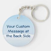 リトルペンギン歩くオンスノーキーチェーン キーホルダー (裏面)