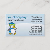 リトルペンギン歩くオン雪 名刺 (正面)