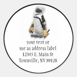 リトルペンギン着用ホッケーギア ラウンドシール