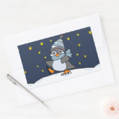 リトルペンギン 長方形シール (封筒)