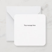 リトルホエールミニサンキューノートカード ノートカード (裏面)