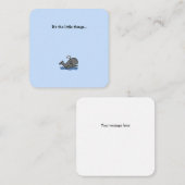 リトルホエールミニサンキューノートカード ノートカード (正面/裏面)